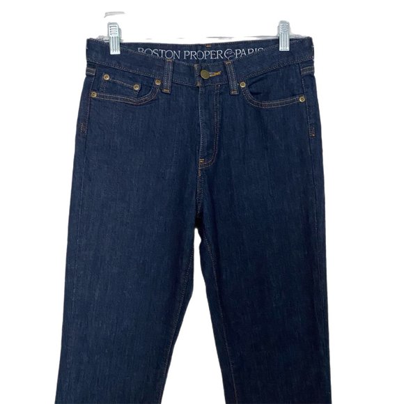 Boston Proper Jeans Women's Skinny Dark Wash Paris Fit High Waist Pants Size 6 - Picture 4 of 6